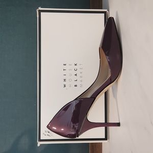 Purple Patent Leather Heels - size 6.5